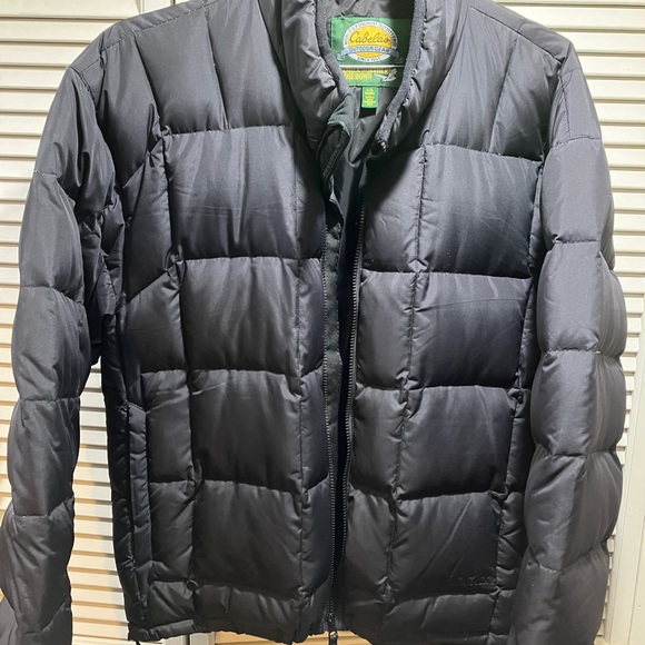 Cabela's Jackets & Coats Cabelas Men L Black Puffer Goose Down 65